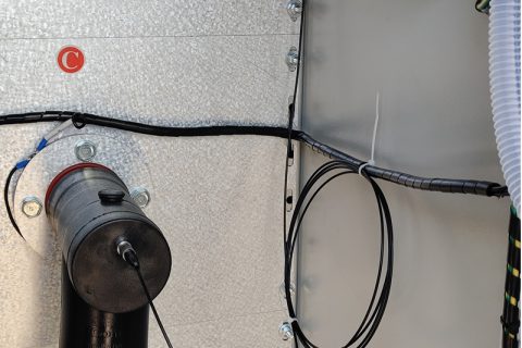 電纜接頭熒光光纖測溫裝置